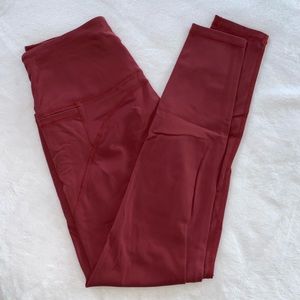 SKYSPER dark red leggings in a size small.